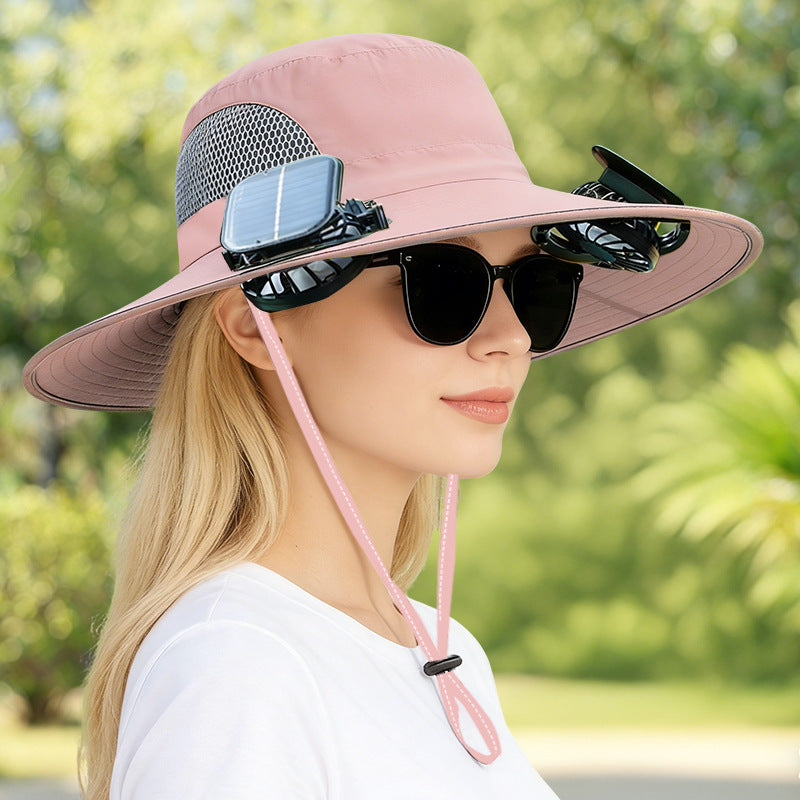 Solar Fan Hat — Stay Cool Anywhere, Powered by the Sun