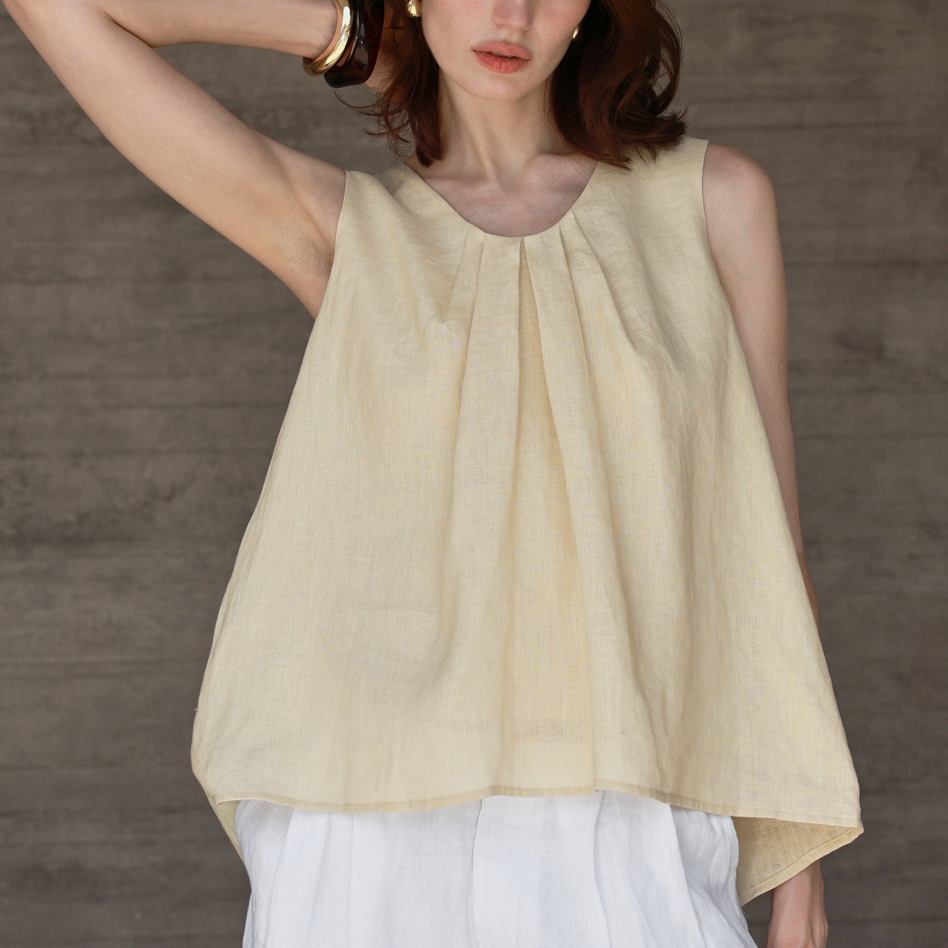 Women's Linen Sleeveless Vest