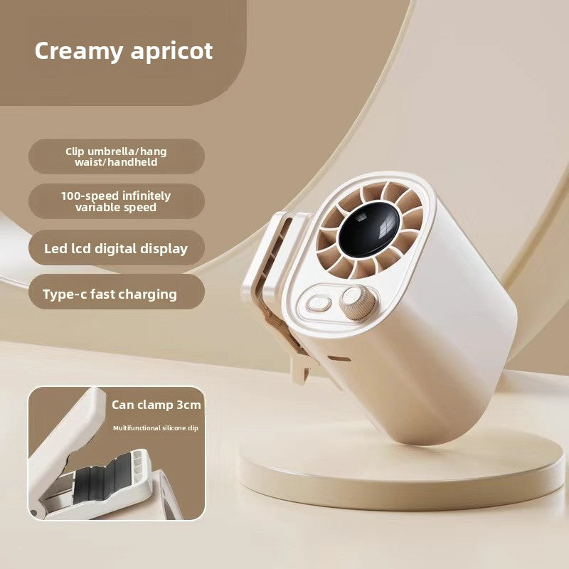usb rechargeable clip-on fan with adjustable speeds