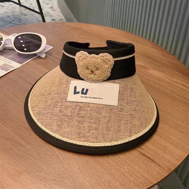 children's sun hat with built-in charging fan