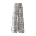 Retro Bootcut Denim Jeans with Snake Pattern
