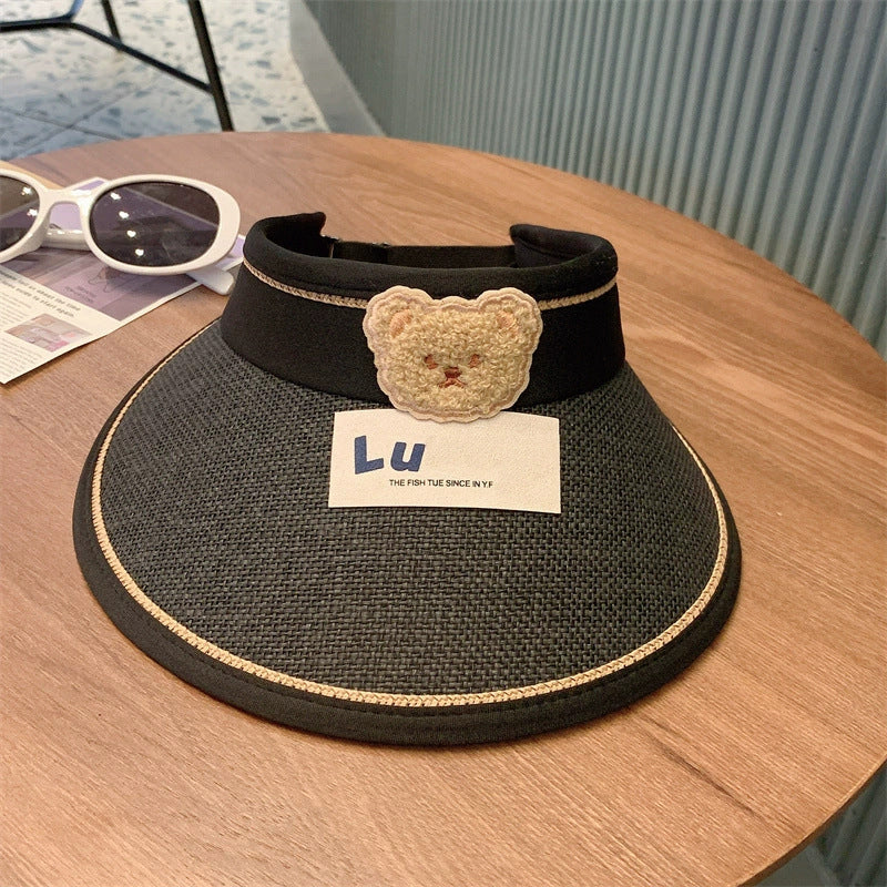 children's sun hat with built-in charging fan