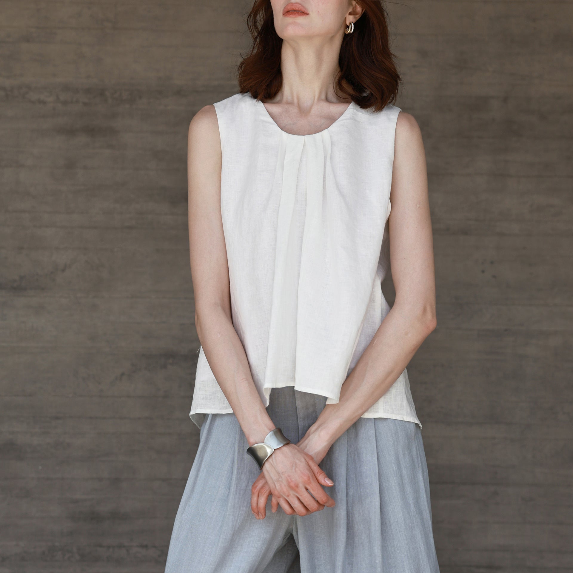 Women's Linen Sleeveless Vest